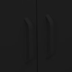 vidaXL Armoire de rangement Noir 80x35x101 5 cm Acier