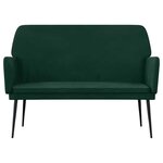 vidaXL Banc Vert foncé 108x79x79 cm Velours