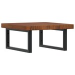 vidaXL Étagère de vasque murale acier et bois de chêne massif