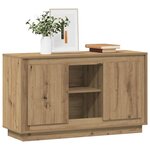 vidaXL Buffet chêne artisanal 102x35x60 cm bois d'ingénierie