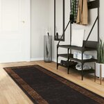 vidaXL Coureur de Tapis MARSA Noir 80 x 350 cm Polyester et PVC