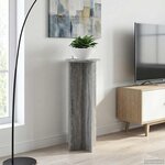 vidaXL Support de Plante 2 pièces Sonoma gris Ø40 x 100 cm