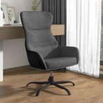 vidaXL Chaise de relaxation Gris clair Tissu