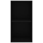 vidaXL Bibliothèque noir 40x30x76 5 cm bois d'ingénierie