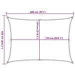 vidaXL Voile d'ombrage 160 g/m² Vert clair 6x8 m PEHD