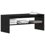 vidaXL Meuble TV chêne noir 100x40x40 cm bois d'ingénierie