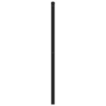 vidaXL Tête de lit métal noir 140 cm