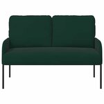 vidaXL Canapés avec coussin 110cm Vert foncé Contreplaqué