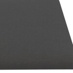 vidaXL Panneaux muraux 12 Pièces Gris foncé 60x15 cm Tissu 1 08 m²