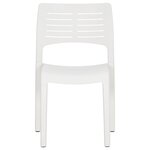 vidaXL Chaises de jardin lot de 2 Blanc Polypropylène