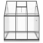 vidaXL Serre avec cadre de base anthracite 169x169x202 cm aluminium