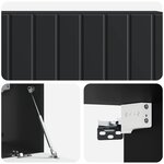 vidaXL Meuble TV mural Noir 98 x 31 x 30 cm Bois d'ingénierie