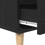 Buffet vidaXL Noir Chêne 60x35x70 cm Bois d'ingénierie