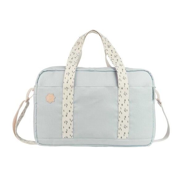 Sac à langer Bowling - Grande Contenance 20L - Plan à langer et Attaches-poussette  Gris