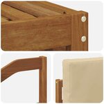 vidaXL Ensemble de canapés d'extérieur 9 pc Naturel et Beige Polyester