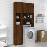 vidaXL Armoire de bain Chêne marron 32x25 5x190 cm Bois d'ingénierie