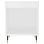 vidaXL Table de chevet Blanc 40x35x50 cm Bois d’ingénierie