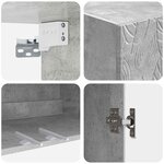 vidaXL Ensemble de Meubles 2 Pièces Gris béton Bois d'ingénierie
