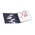 Album Numis Leuchtturm pour 21 séries d'euros avec étui de protection.