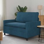 vidaXL Canapé Bleu 126 x 81 x 87 5 cm Velours
