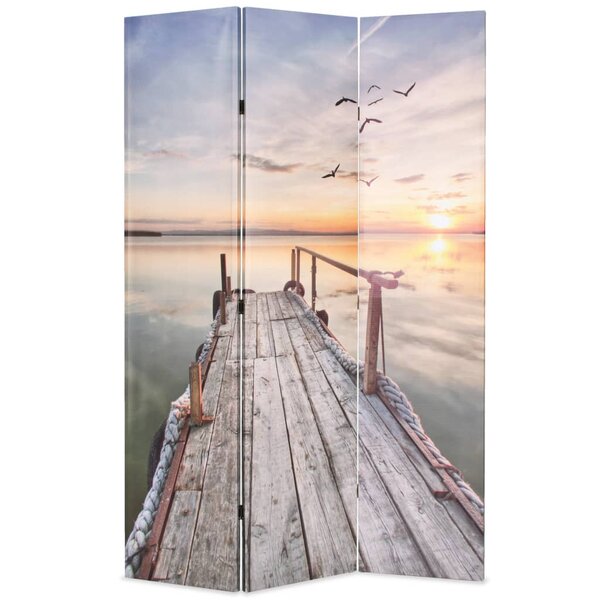 vidaXL Cloison de séparation pliable 120 x 170 cm Lac