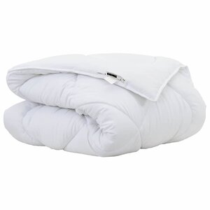 vidaXL Couettes & Duvets Blanc 155 x 220 cm Microfibre