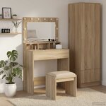vidaXL Table de Toilette Chêne Sonoma 75 5 x 41 x 135 cm