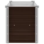 vidaXL Lit surélevé de jardin Marron 100x40x45 cm Acier galvanisé