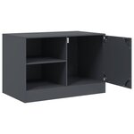 vidaXL Meubles TV 2 Pièces anthracite 67x39x44 cm acier