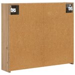 vidaXL Armoire Miroir de Salle de Bain Chêne artisan