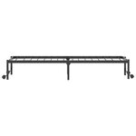 vidaXL Cadre de lit sans matelas pliable noir 90x200 cm acier