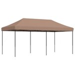 vidaXL Tente de réception pliable escamotable marron 580x292x315 cm