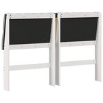 vidaXL Tête de lit capitonnée Gris clair 135 cm Pin massif