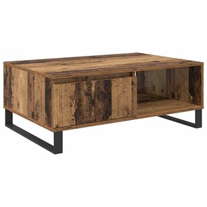 vidaXL Table basse Bois Ancien 90 x 60 x 35 cm Bois d'ingénierie