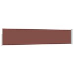 vidaXL Auvent latéral rétractable de patio 100x500 cm Marron