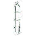 vidaXL Arche de jardin en forme de tour 2 Pièces