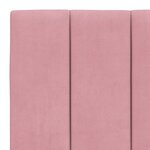 vidaXL Lit avec matelas Hanko rose 180x200 cm velours