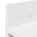 vidaXL Porte-manteau mural Blanc 100 x 10 5 x 18 cm Bois d'ingénierie