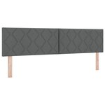 Tête de lit LED vidaXL Design Blocs en Diamant Gris Foncé 180 cm Tissu