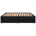 vidaXL Cadre de lit sans matelas noir 180x200 cm tissu