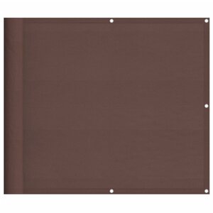 vidaXL Écran de balcon marron 90x1000 cm 100 polyester oxford