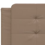 vidaXL Lit avec matelas Zadar cappuccino 200x200 cm similicuir