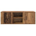 vidaXL Meuble TV Bois Ancien 100 x 31 5 x 35 cm Bois d'ingénierie