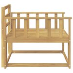 vidaXL Sofa de milieu extérieur Bois d'Acacia Massif Blanc