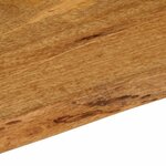 vidaXL Dessus de table 40x40x3 8 cm bord vivant bois massif manguier