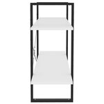 vidaXL Bibliothèque à 2 niveaux blanc 100x30x70 cm bois d'ingénierie