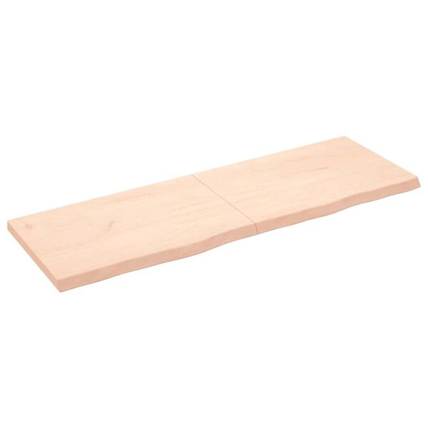 vidaXL Dessus de table 180x60x(2-6) cm bois de chêne massif non traité