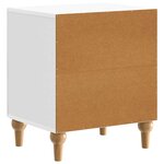 vidaXL Cabinet de chevet Blanc brillant 43 x 34 5 x 50 cm