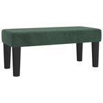 vidaXL Sommier à lattes de lit et matelas Vert foncé 80x200 cm Velours