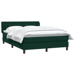 vidaXL Sommier à lattes de lit et matelas vert foncé 160x220cm velours
